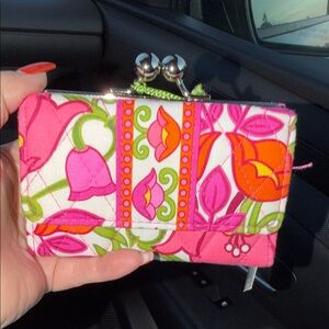 Vera Bradley  Pink and Orange Floral Wallet